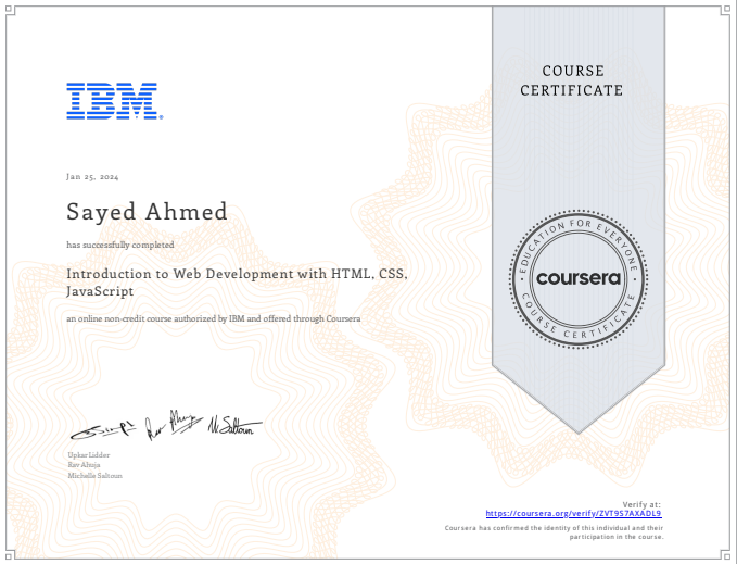Introduction to Web Development with HTML, CSS, JavaScript